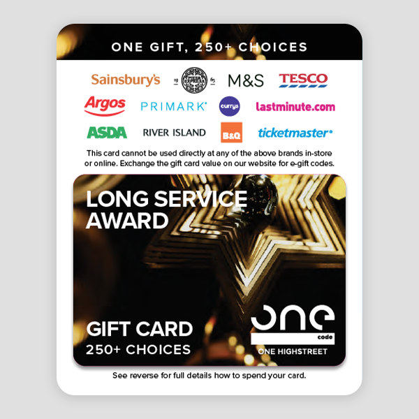 Onecode Long Service Gift Card