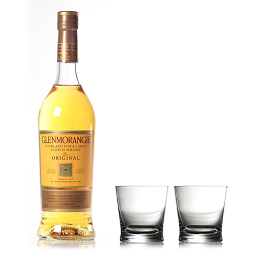 Glenmorangie Whisky with Glass Tumblers