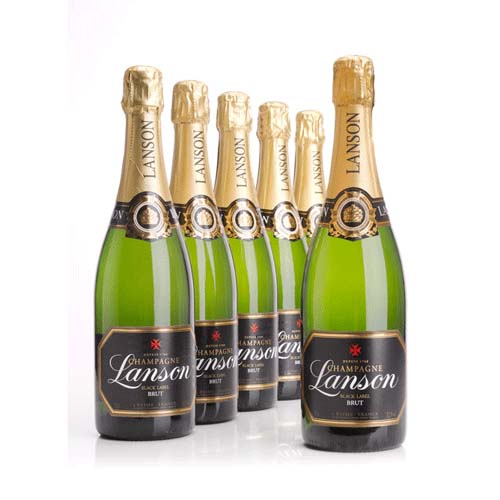 Case of Lanson Black Label Champagne