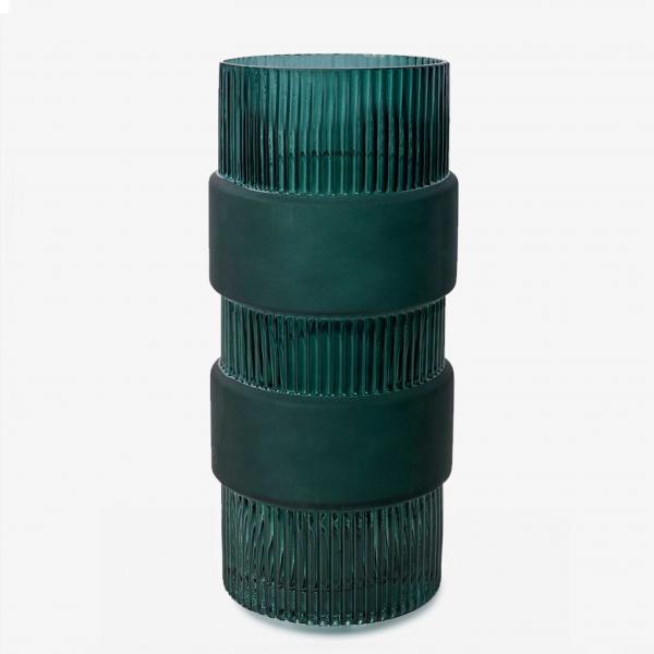 Blume Small Green Glass Vase