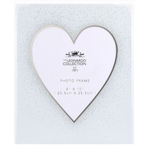 Heart & Silver 8 x 10 Photo Frame