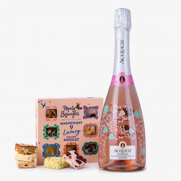 Sparkling Wine with Luxury Nougat Gift Set