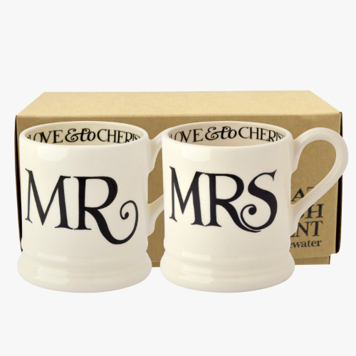 Emma Bridgewater Mr and Mrs Mugs
