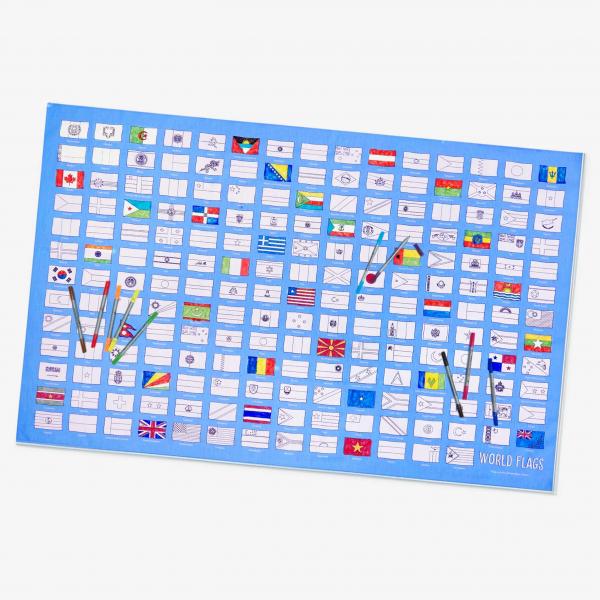 eatsleepdoodle World Flags Tablecloth Set