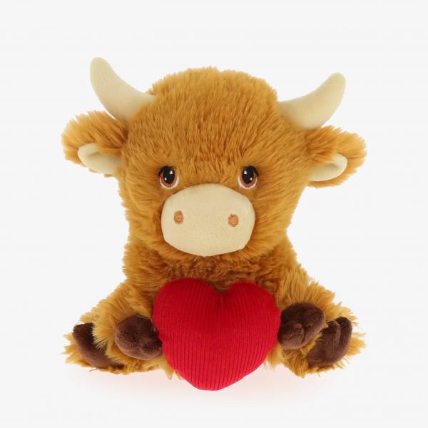 Keeleco Highland Cow with Heart