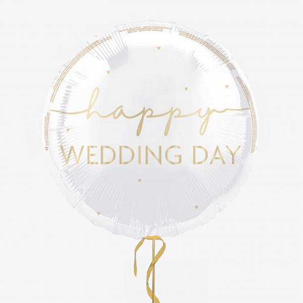 Happy Wedding Day Helium Balloon