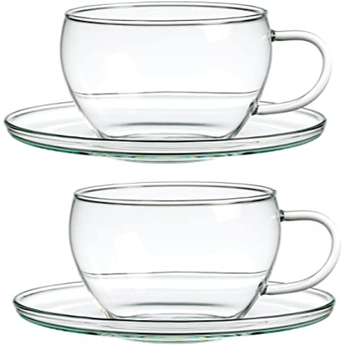 Lotus Cups and Saucers - Set of 2
