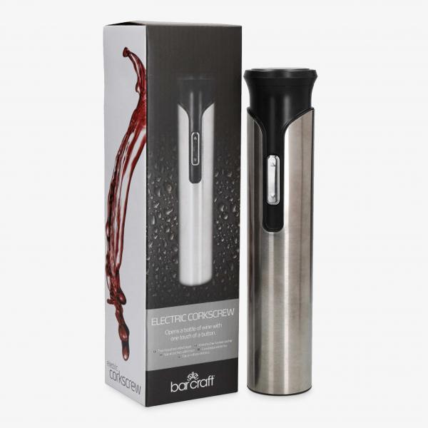 BarCraft Steel Electric Corkscrew