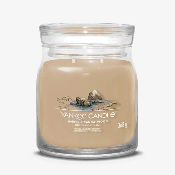 Yankee Candle Amber and Sandalwood Medium Jar