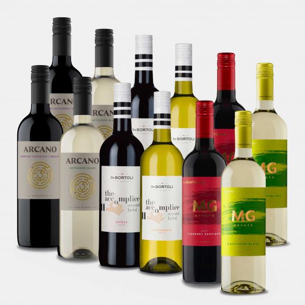 New World Mixed 12 Bottle Wine Case