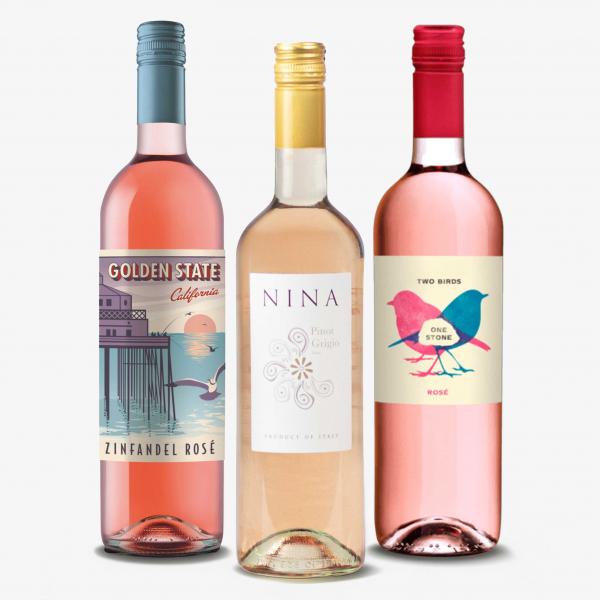 Trio Of Rose Wine