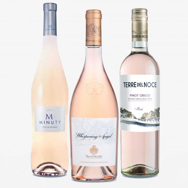 Luxury Trio Of Rose Wine