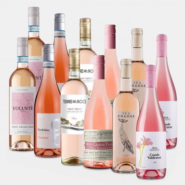 Blushing Rose 12 Bottle Wine Case