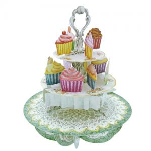 Cupcake Tea Time - 3D Pirouette