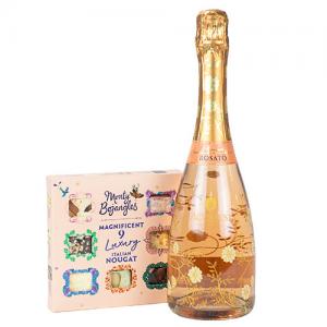 Sparkling Wine with Luxury Nougat Gift Set