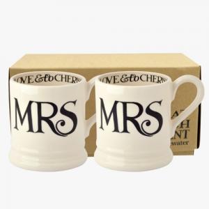 Emma Bridgewater Mrs and Mrs Mugs