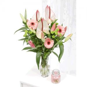 Mother\'s Day Bouquet and Yankee Candle