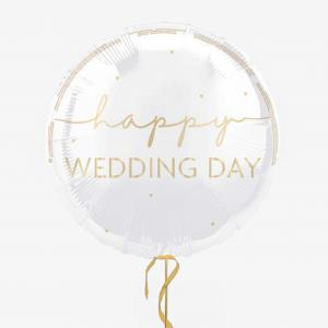 Happy Wedding Day Helium Balloon