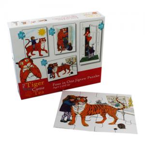 The Tiger Who Came to Tea 4 in 1 Puzzle