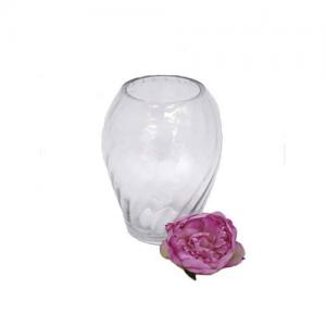 Glass Ridged Bullet Vase 26cm