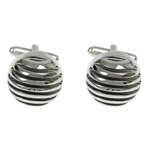 Circular Banded Cufflinks