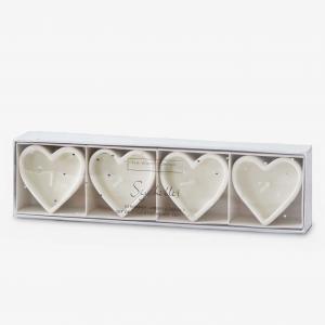 The White Company Heart Tealights