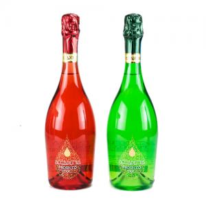 Duo of Coloured Prosecco Bottles