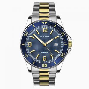 Sekonda Men\'s Two-Tone Bracelet Sports Watch