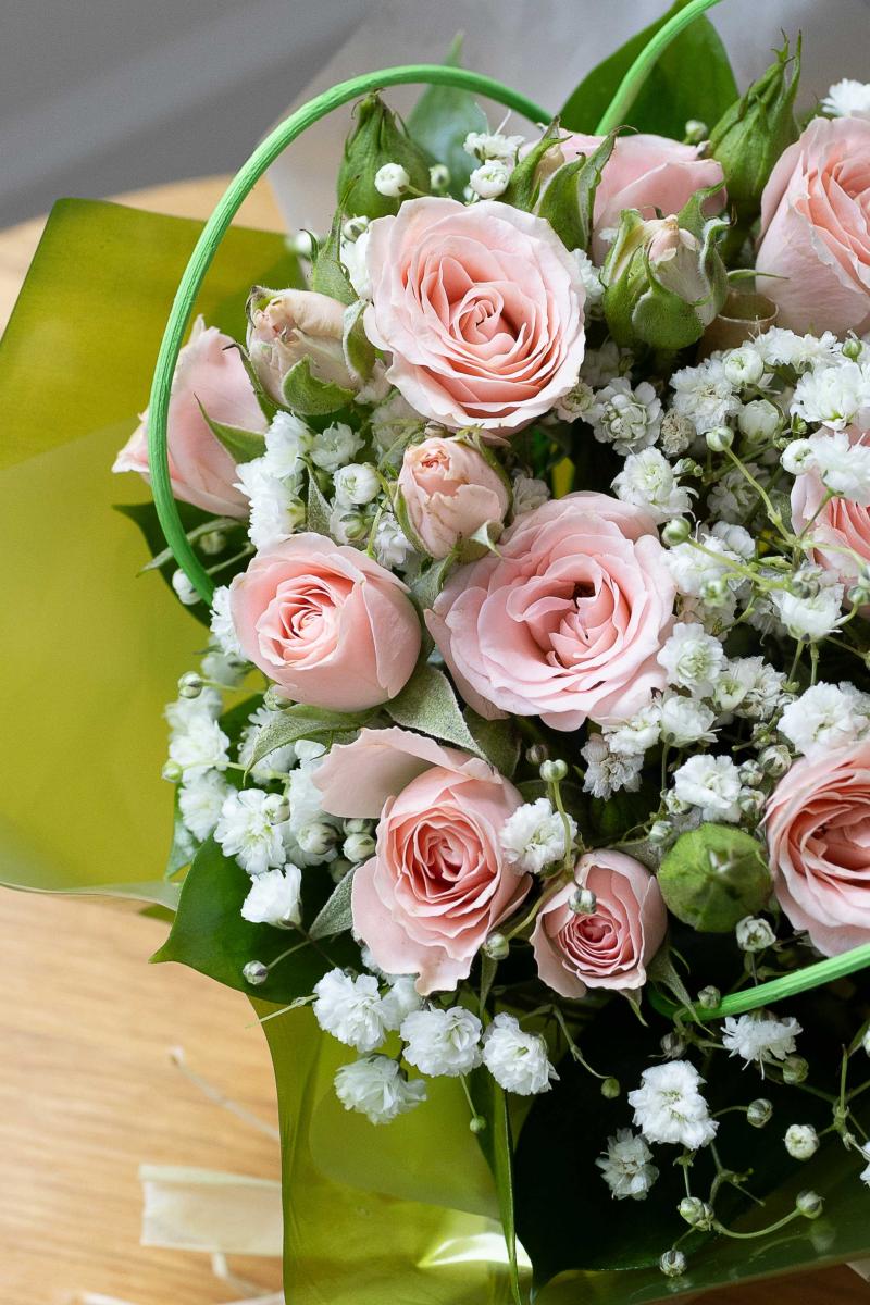 Blushing Grace Posy Pot