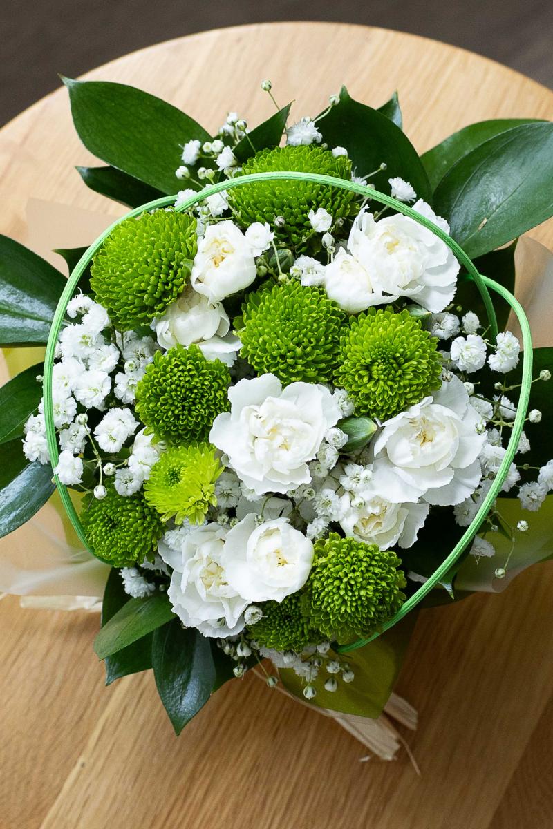 Angelic Whites Posy Pots
