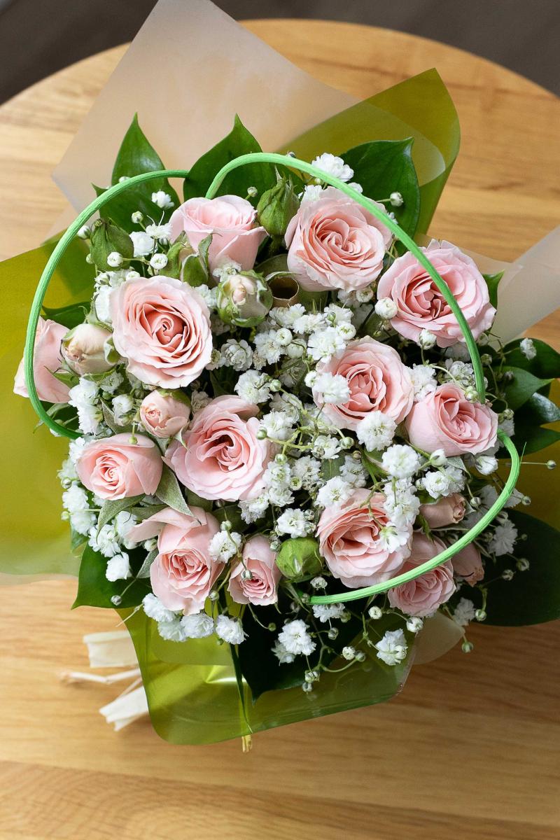 Blushing Grace Posy Pot
